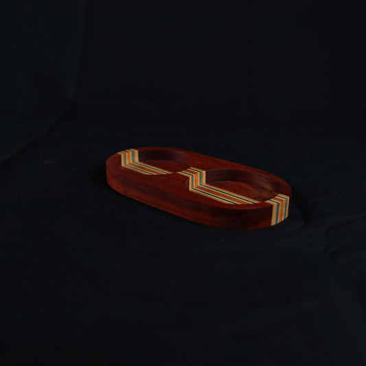 Salt og peber station, Padouk/orange og blå