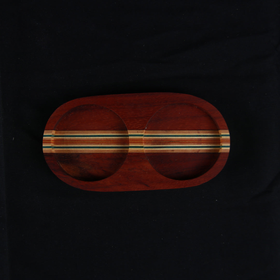 Salt og peber station, Padouk/orange og blå