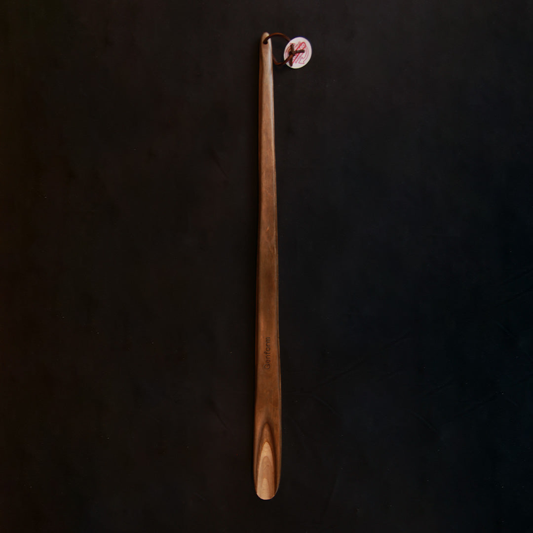 Langt skohorn, Brun/gul