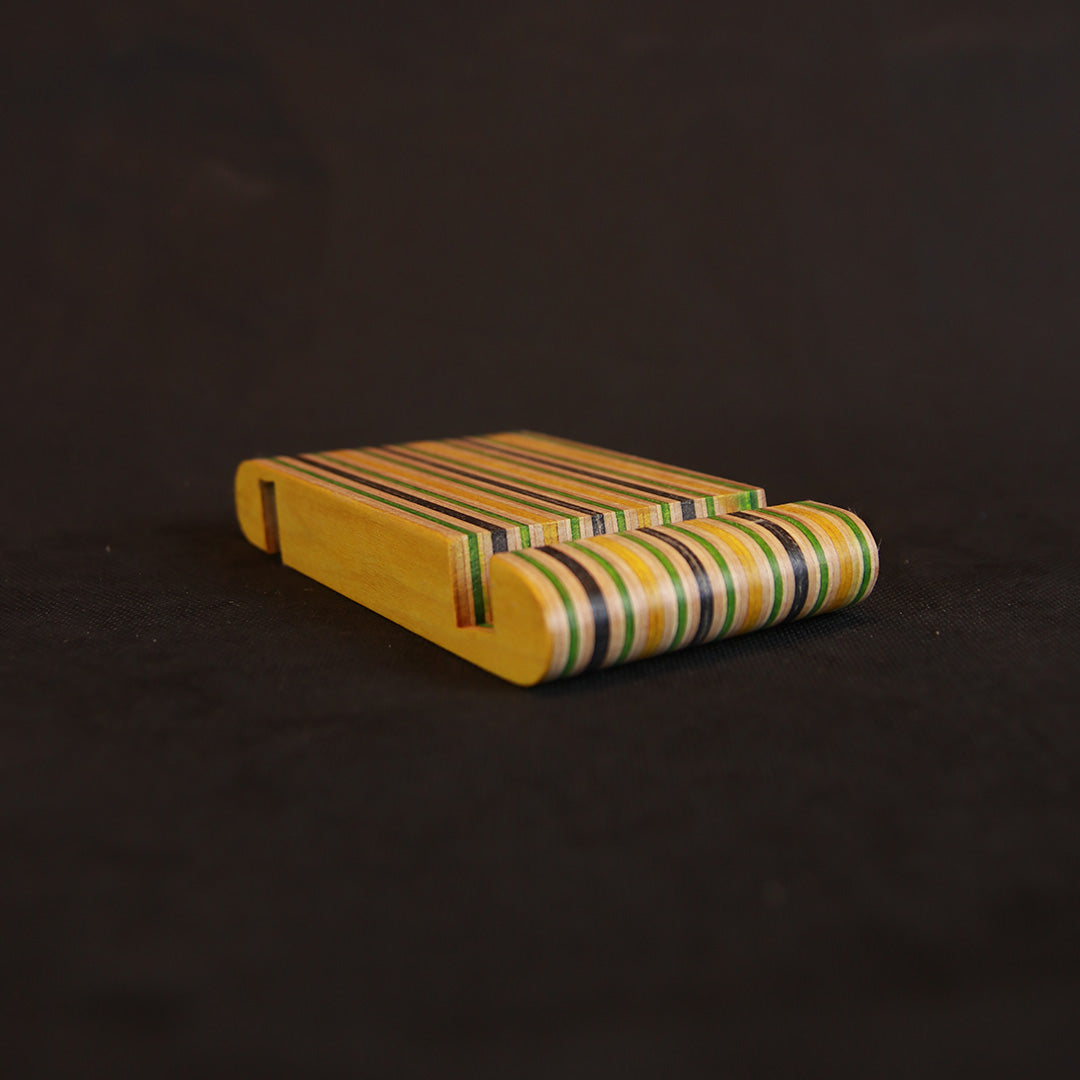 Tabletstand, grøn/gul/sort