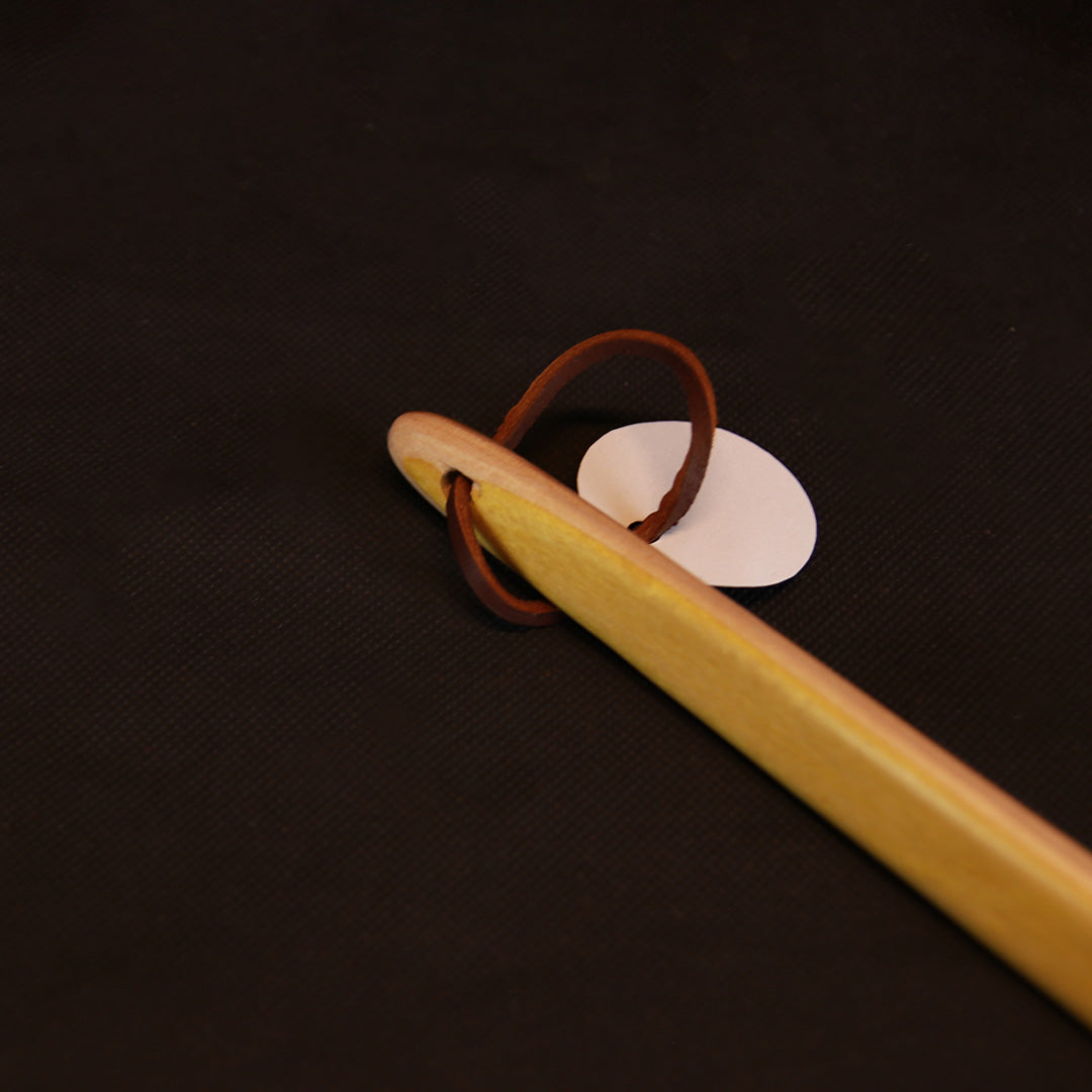 Langt skohorn, Brun/gul