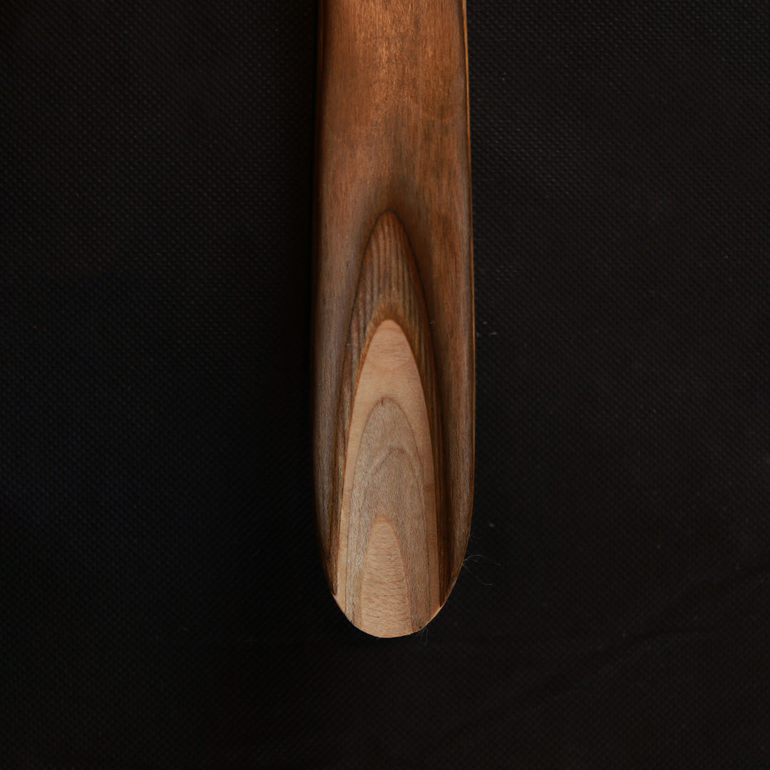 Langt skohorn, Brun/gul