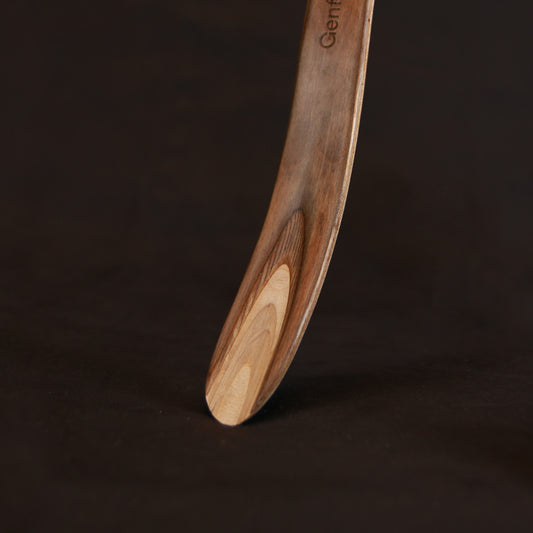 Langt skohorn, Brun/gul