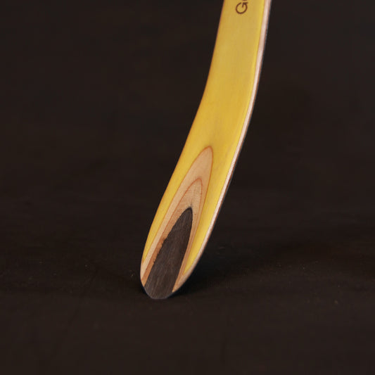 Langt skohorn, Gul/sort